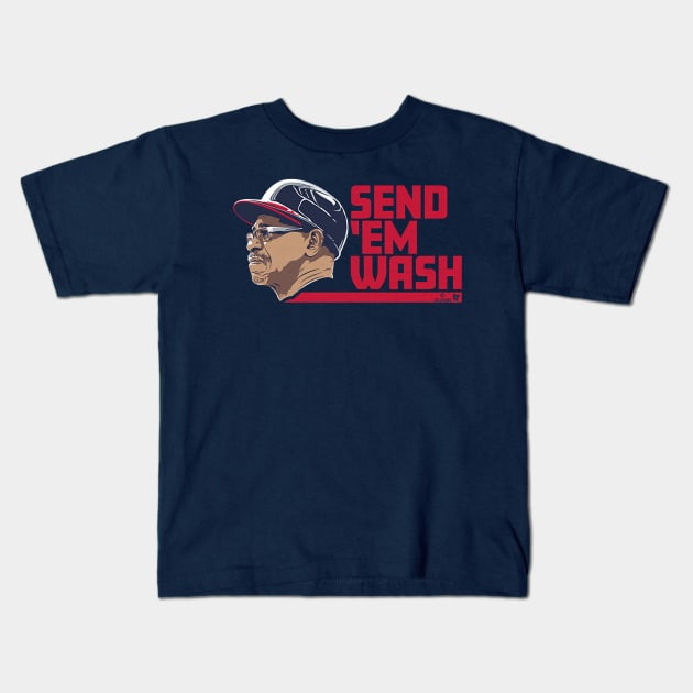 Ron Washington Send 'em Wash Kids T-Shirt by KraemerShop